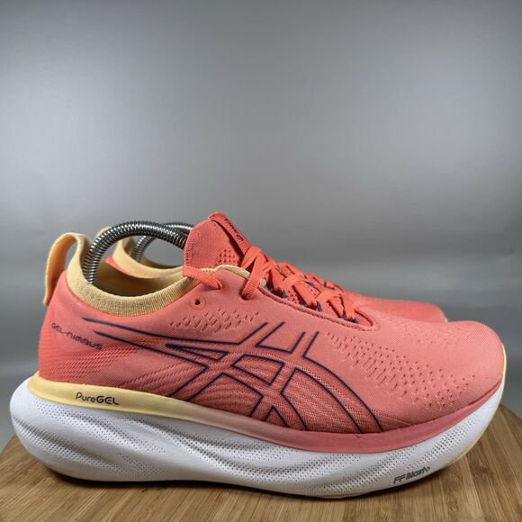 ASICS Gel Nimbus 25 Papaya Dusty 1012B356 Women’s Running Shoes Size 9.5 - Picture 1 of 8